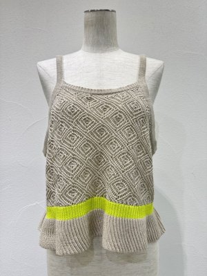 画像8: ●期間限定/ご予約10倍ポイント●【1/23 CYAN TOKYO】ラインピーコックニットキャミ（予約/4-5）