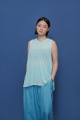 画像2: ●期間限定/ご予約10倍ポイント●【1/23 CYAN TOKYO】シアー天竺バックギャザータンク（予約/4-5） (2)