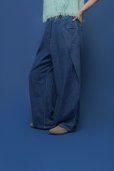 画像1: ●期間限定/ご予約10倍ポイント●【1/23 CYAN TOKYO】オーバータックリネンデニムワイド（予約/4-5） (1)