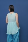 画像3: ●期間限定/ご予約10倍ポイント●【1/23 CYAN TOKYO】シアー天竺バックギャザータンク（予約/4-5） (3)