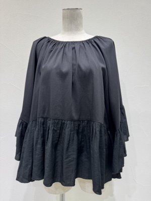 画像4: ●期間限定/ご予約10倍ポイント●【1/23 CYAN TOKYO】ギャザーフレアオーバーブラウス（予約/4-5）