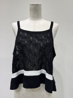 画像7: ●期間限定/ご予約10倍ポイント●【1/23 CYAN TOKYO】ラインピーコックニットキャミ（予約/4-5）