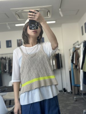 画像2: ●期間限定/ご予約10倍ポイント●【1/23 CYAN TOKYO】アシメギャザーチュールTOPS（予約/4-5）