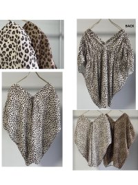 ●期間限定/ご予約5倍ポイント●【1/24 Margaux vintage】レオパードシャーリングトップス（予約/3-4）