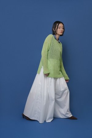 画像2: ●期間限定/ご予約10倍ポイント●【1/23 CYAN TOKYO】ネップメッシュニットTOPS（予約/4-5）