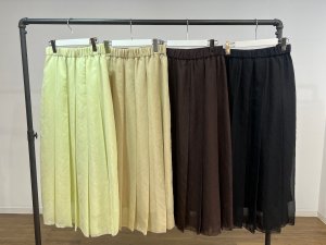 画像3: ●期間限定/ご予約5倍ポイント●【1/26 PRIORITY】ワイドプリーツスカート（予約/4-5）