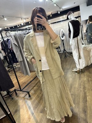 画像5: ●期間限定/ご予約5倍ポイント●【1/26 PRIORITY】リネンマキシスカート（予約/4-5）