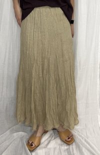 ●期間限定/ご予約5倍ポイント●【1/26 PRIORITY】リネンマキシスカート（予約/4-5）