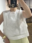 画像1: ●期間限定/ご予約5倍ポイント●【1/26 PRIORITY】アイレットレースメッシュタンク（予約/4-5） (1)