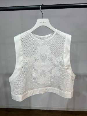 画像7: ●期間限定/ご予約5倍ポイント●【1/26 PRIORITY】アイレットレースメッシュタンク（予約/4-5）