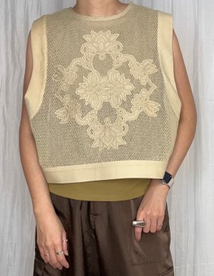 画像5: ●期間限定/ご予約5倍ポイント●【1/26 PRIORITY】アイレットレースメッシュタンク（予約/4-5）