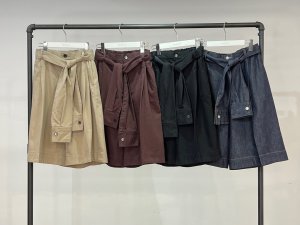 画像3: ●期間限定/ご予約10倍ポイント●【1/26 PRIORITY】シャツスリーブベルトハーフパンツ（予約/5）