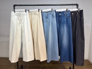 画像5: ●期間限定/ご予約10倍ポイント●【1/26 PRIORITY】ヘムボリュームワイドデニム（予約/5）