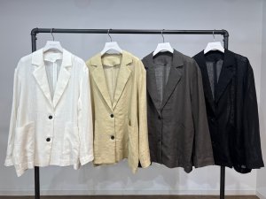 画像2: ●期間限定/ご予約5倍ポイント●【1/26 PRIORITY】リネンジャケット（予約/4-5）