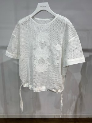 画像9: ●期間限定/ご予約5倍ポイント●【1/26 PRIORITY】アイレットレースメッシュT（予約/4-5）