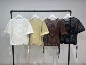 画像4: ●期間限定/ご予約5倍ポイント●【1/26 PRIORITY】アイレットレースメッシュT（予約/4-5）