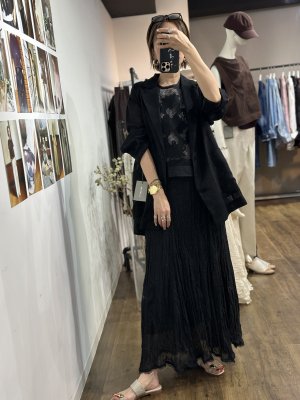 画像6: ●期間限定/ご予約5倍ポイント●【1/26 PRIORITY】リネンマキシスカート（予約/4-5）