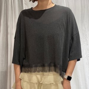 画像1: ●期間限定/ご予約10倍ポイント●【1/26 PRIORITY】レースヘムＴ（予約/6-7）