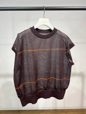 画像6: ●期間限定/ご予約10倍ポイント●【1/26 PRIORITY】シアーフレンチボーダーニット（予約/5）