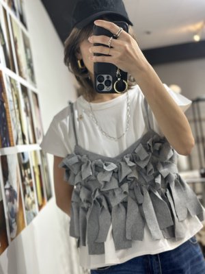 画像4: ●期間限定/ご予約5倍ポイント●【1/26 PRIORITY】フリルリボンキャミソール（予約/4-5）