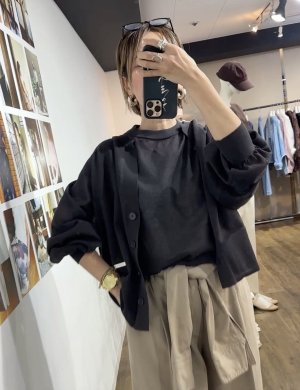 画像1: ●期間限定/ご予約10倍ポイント●【1/26 PRIORITY】シアーニットカーディガン（予約/5）