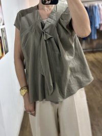 ●期間限定/ご予約5倍ポイント●【1/26 PRIORITY】アシメタックブラウス（予約/4-5）