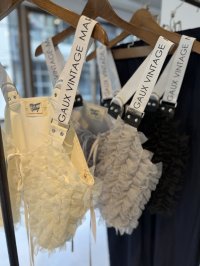 ●期間限定/ご予約5倍ポイント●【1/24 Margaux vintage】フリルショートビスチェ（予約/4-5）