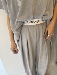 ●期間限定/ご予約5倍ポイント●【1/24 Margaux vintage】ウエストロゴタックパンツ（予約/4-5）