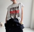 画像1: ●【5/25LIVEアイテム】転写プリントノースリーブロゴＴ (1)
