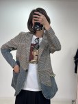 画像3: ●2/1までの期間限定販売●【1/30 LIVEアイテム】●デニムドッキングチェックジャケット（メーカー確認後確保） (3)