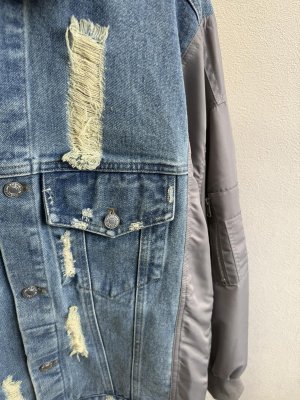 画像2: ●2/1までの期間限定販売●【1/30 LIVEアイテム】●ドッキングデザインデニムジャケット（メーカー確認後確保）