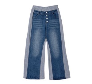 画像2: ●2/1までの期間限定販売●ご予約5倍ポイント【1/30 LIVEアイテム】●ヒップが76cmに見えちゃう？デニムドッキングスエットパンツ（予約/3）