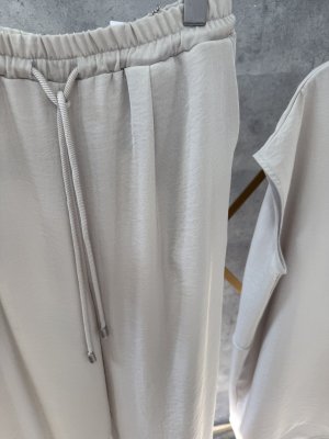 画像2: ●期間限定●ご予約5倍ポイント【2/2 LIVEアイテム】●シンプルイージータックワイドパンツ（別売トップスとセットアップ可能）（予約/3-4）