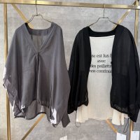 ●生産枠限り●ご予約5倍ポイント【2/2 LIVEアイテム】●ボリュームシアーカーデ（メーカー確認後確保）（予約/4-5）