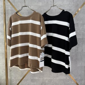 画像1: ●期間限定●ご予約5倍ポイント【2/2 LIVEアイテム】●ワイドボーダーハーフスリーブＴ（予約/4-5）