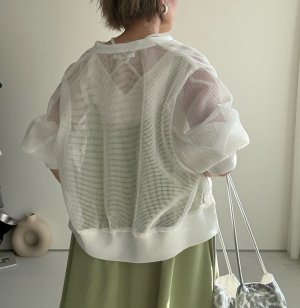 画像7: ●1日だけの超超短期販売！●ご予約5倍ポイント【2/4 LIVEアイテム】●メッシュカーディガン（予約/4-5）