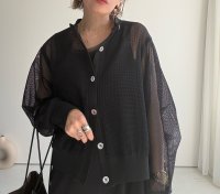 ●1日だけの超超短期販売！●ご予約5倍ポイント【2/4 LIVEアイテム】●メッシュカーディガン（予約/4-5）