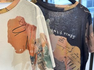 画像1: ●ご予約5倍ポイント対象【2/13 LIVE】ニュアンスプリントシアートップス（予約/5月）