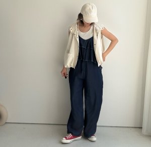 画像8: ●数量限定/メーカー在庫限り●【2/14LIVE】テンセルデニムフリルオールインワン