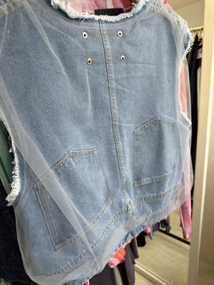 画像6: ●ご予約5倍ポイント対象【2/16 LIVE】チュールレイヤードデニムベスト（予約/4月）