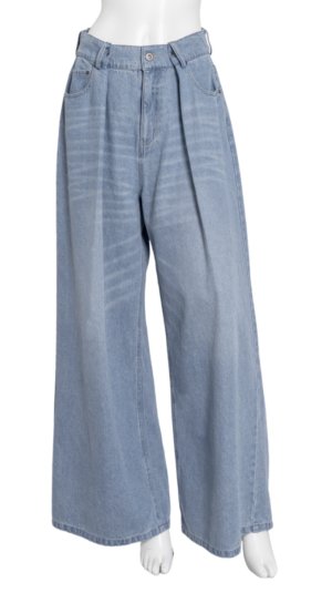 画像2: ●ご予約5倍ポイント対象【2/16 LIVE】テンセルタックワイドデニム（予約/4月）