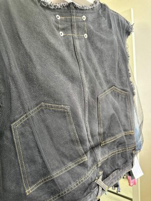 画像3: ●ご予約5倍ポイント対象【2/16 LIVE】チュールレイヤードデニムベスト（予約/4月）