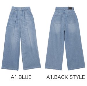 画像1: ●ご予約5倍ポイント対象【2/16 LIVE】テンセルタックワイドデニム（予約/4月）