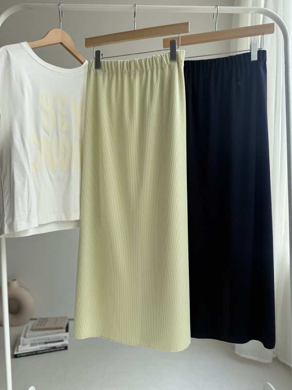 画像1: ●NEWカラー登場!!●激推し●リブナロースカート●LAMERの着回しベースアイテム●rib narrow skirt (1)