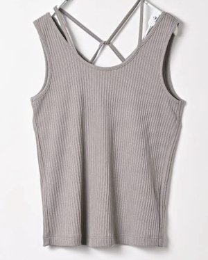 画像4: ●メーカー在庫限り●SさんからLLさんまで愛用【2/4LIVEご紹介アイテム】●バックデザインリブタンク（メーカー確認後確保）