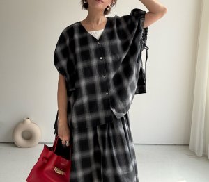 画像6: ●ご予約5倍ポイント対象●生産枠限り●【3/7 LIVEアイテム】●ドルマンスリーブチェックシャツ（メーカー確認後確保）（予約/6月）