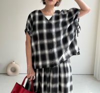 ●ご予約5倍ポイント対象●生産枠限り●【3/7 LIVEアイテム】●ドルマンスリーブチェックシャツ（メーカー確認後確保）（予約/6月）