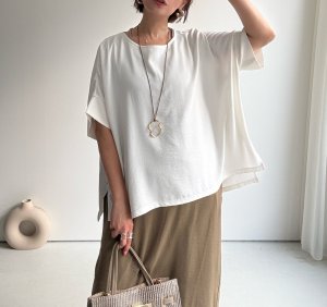 画像1: ●ご予約5倍ポイント対象●生産枠限り●【3/7 LIVEアイテム】●大人シンプル万能トップス◎（メーカー確認後確保）（予約/5月）