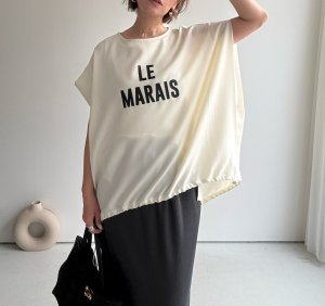 画像1: ●ご予約5倍ポイント対象●生産枠限り●【3/7 LIVEアイテム】●さらさら素材●大人のロゴトップス（メーカー確認後確保）（予約/5月）