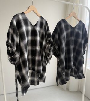 画像3: ●ご予約5倍ポイント対象●生産枠限り●【3/7 LIVEアイテム】●ドルマンスリーブチェックシャツ（メーカー確認後確保）（予約/6月）